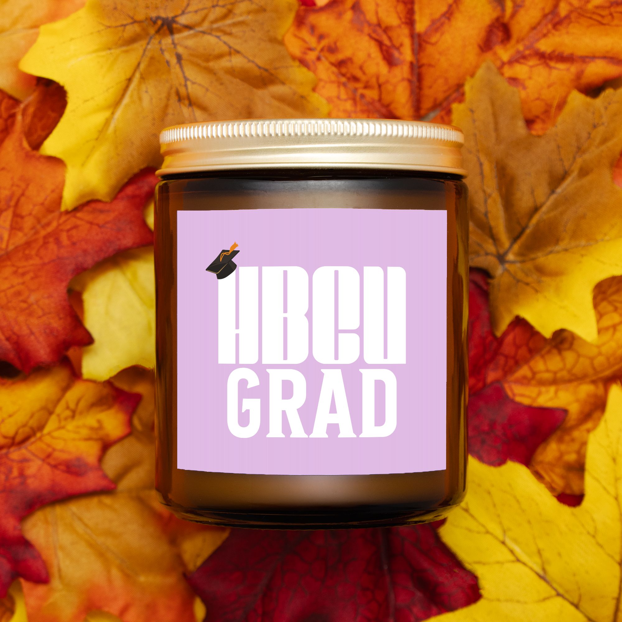 Candle Amber Jar 9oz - HBCU GRAD