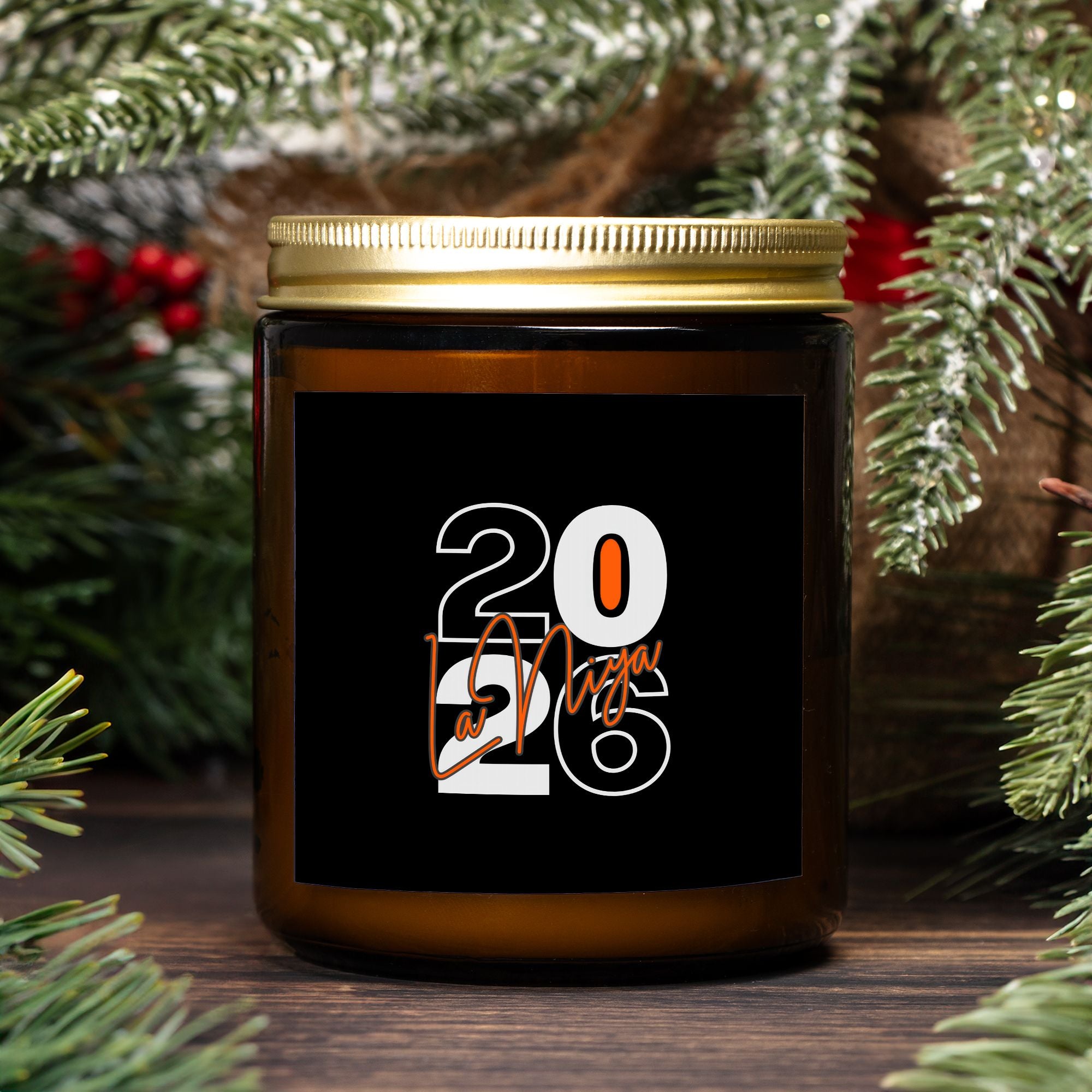 Candle Amber Jar 9oz - (Customizable)