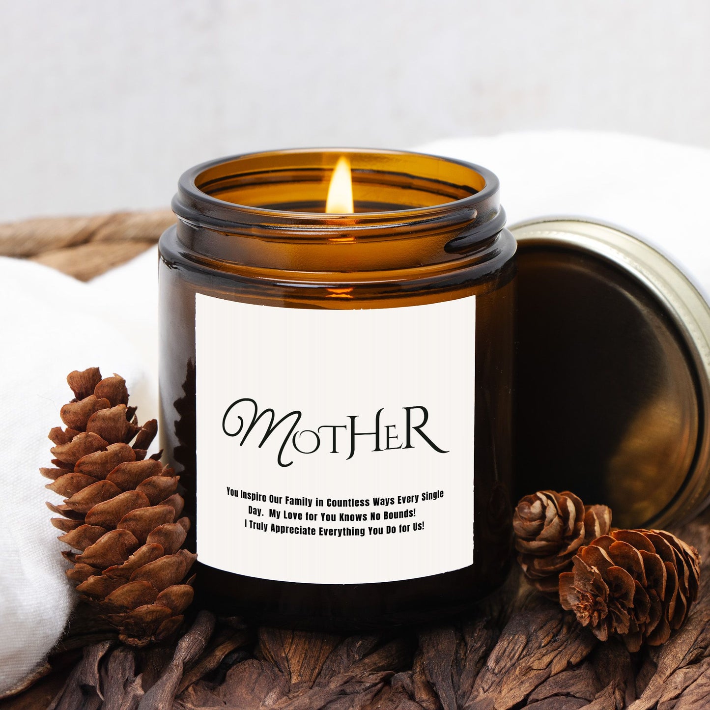 Candle Amber Jar 4oz - MOTHER