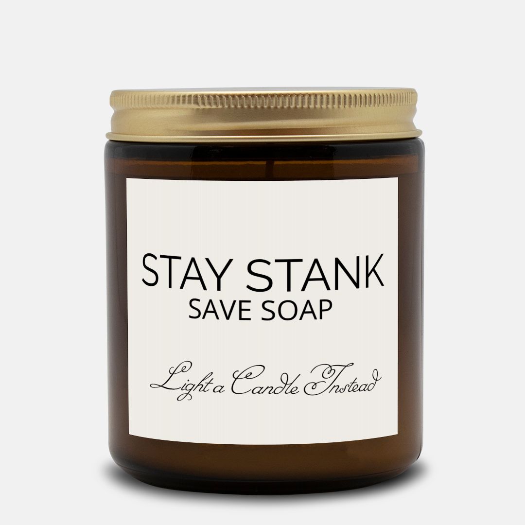 Candle Amber Jar 9oz - STAY STANK